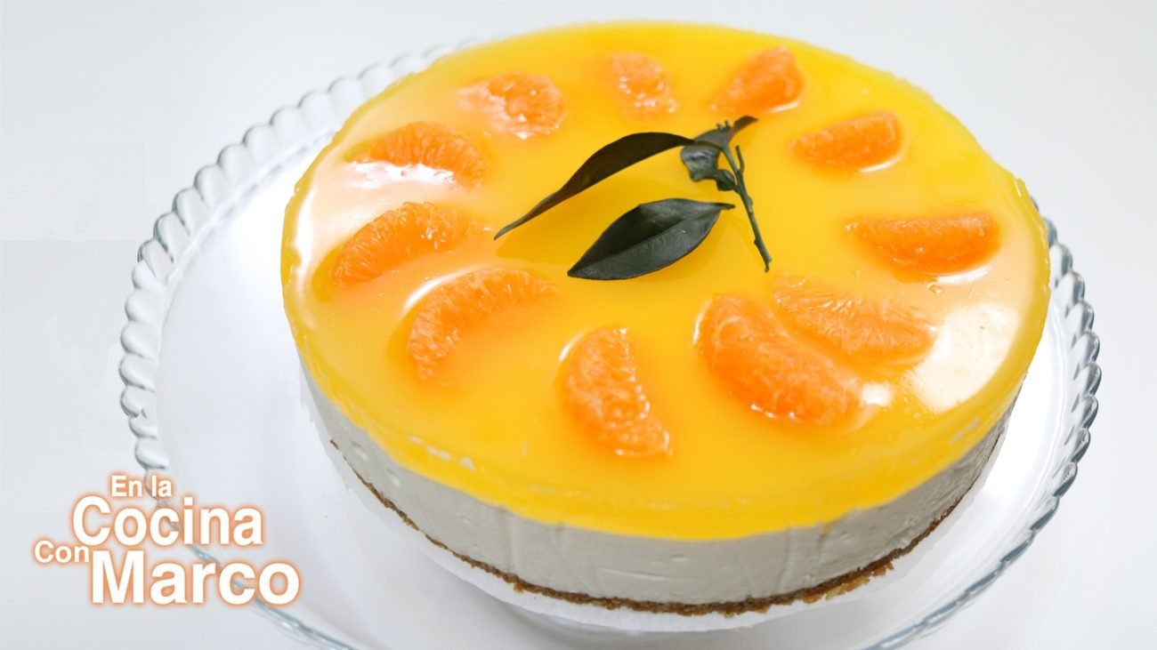 Cheesecake de mandarina y naranjas – Receta facil sin horno