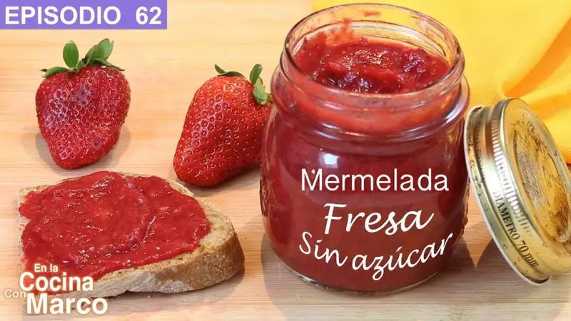 mermelada fresas sin azúcar