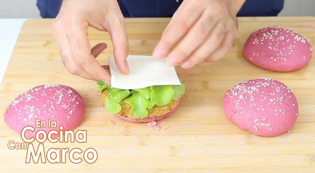 pink burger recipe