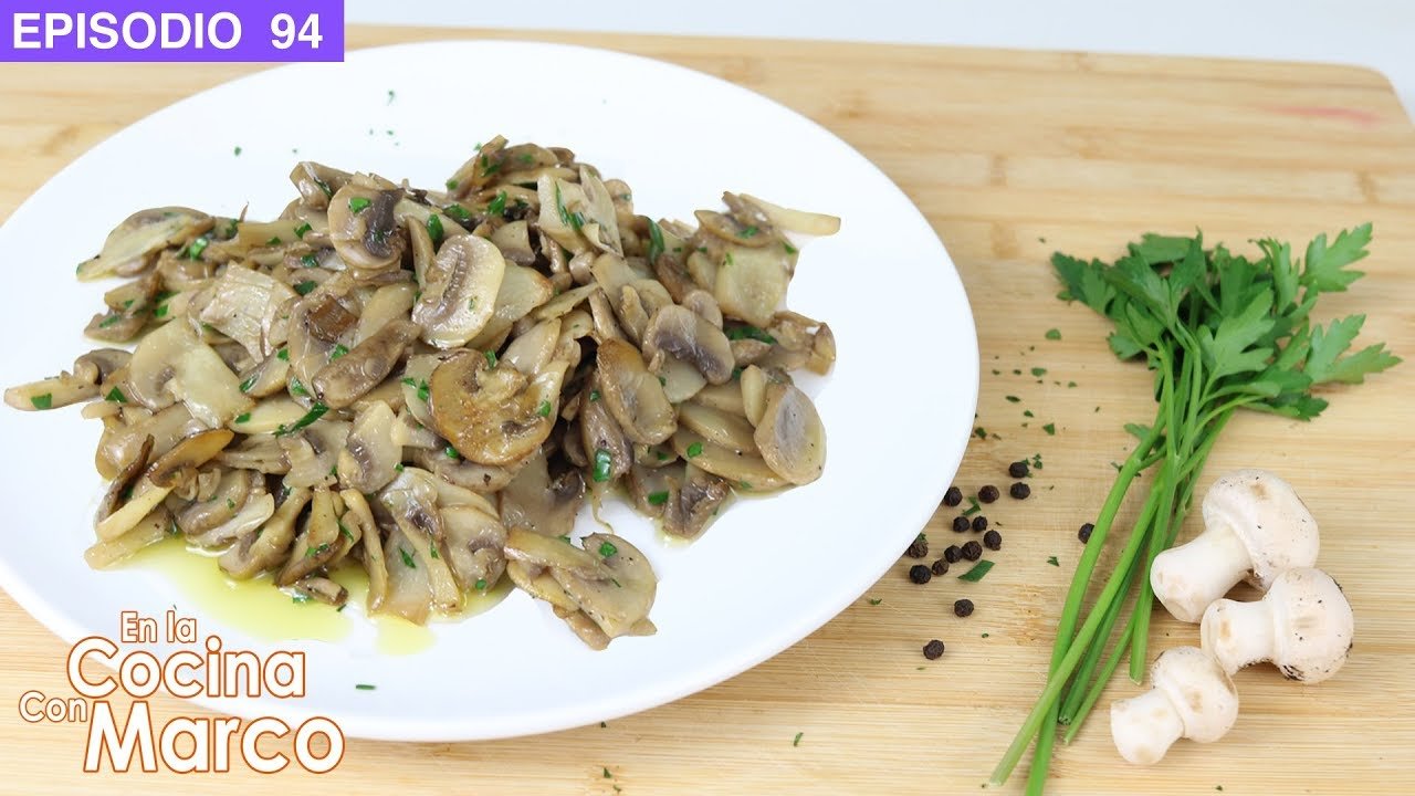 Champiñones al ajillo - La receta mas fácil para preparar hongos - Cocina  con Marco