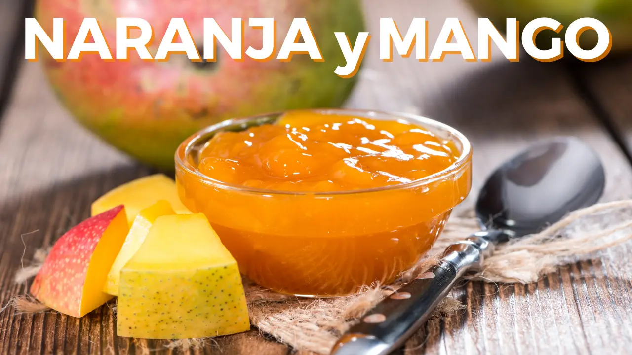 Mermelada de naranja y mango