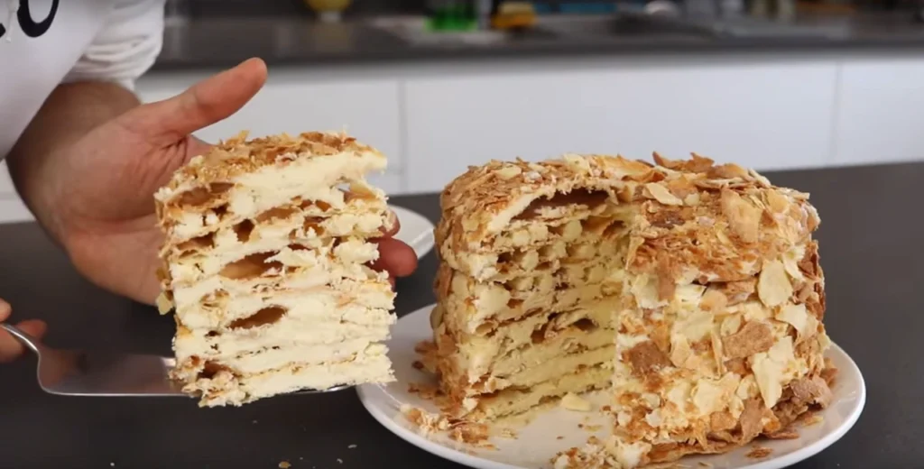 tarta napoleon cake hojaldre