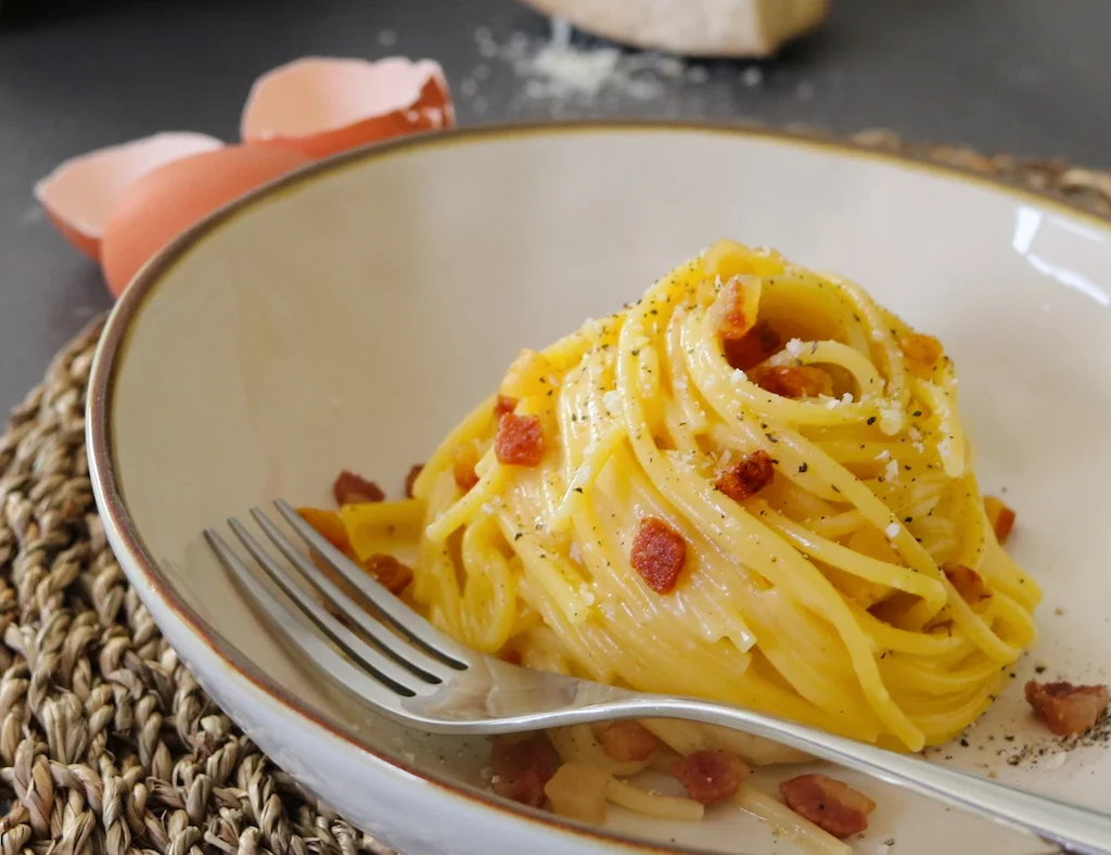 pasta carbonara receta tradicional