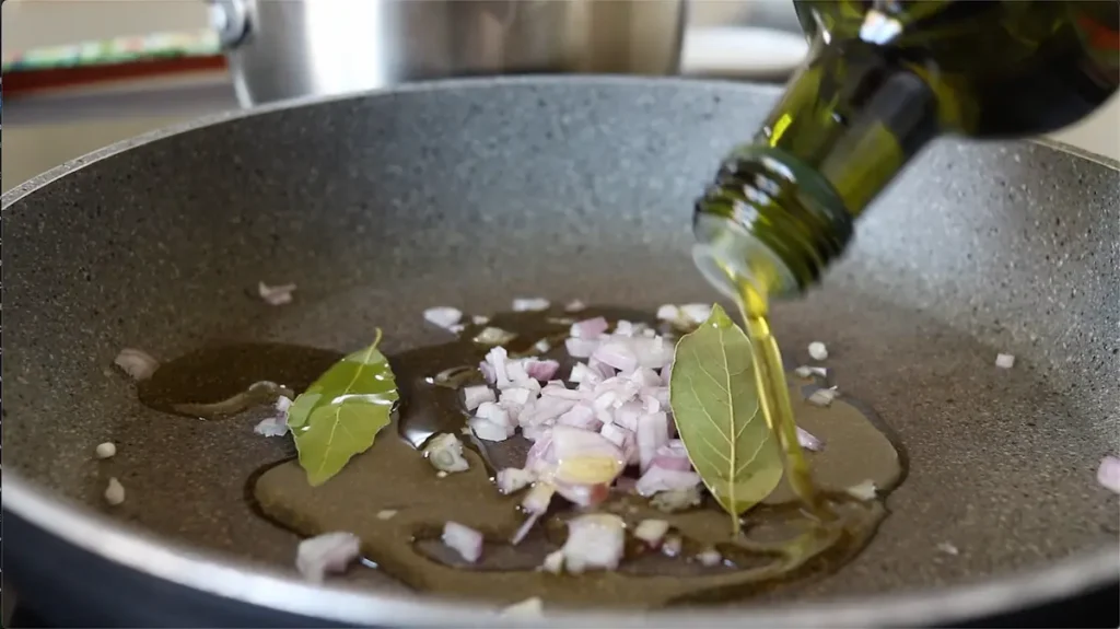 sofrito cebolla laurel aceite