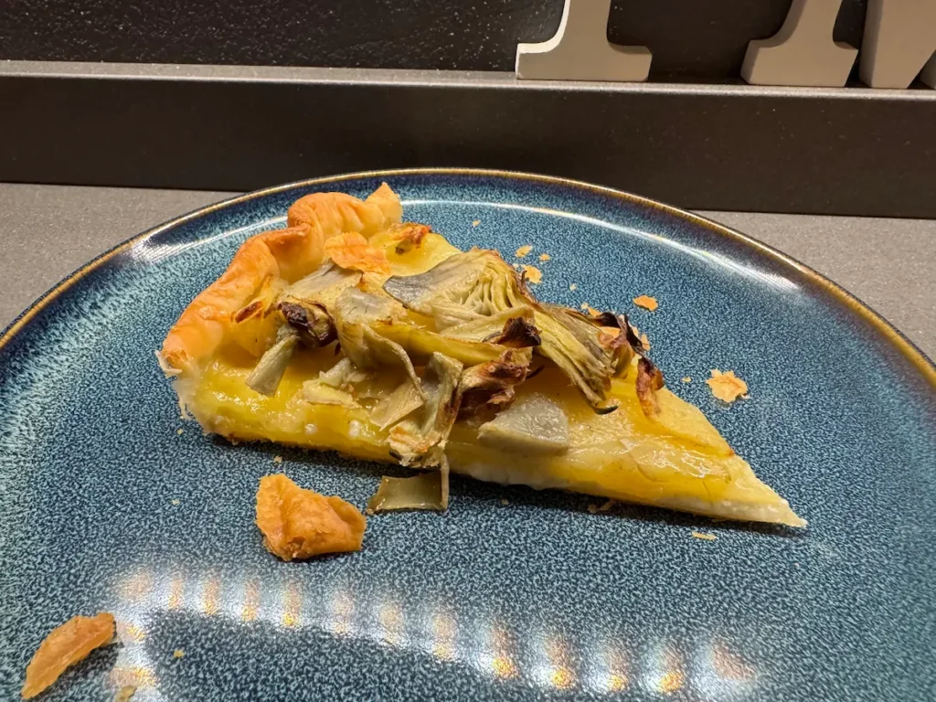 Quiche alcachofas tarta salada italiana