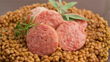 Cotechino con lentejas de año nuevo