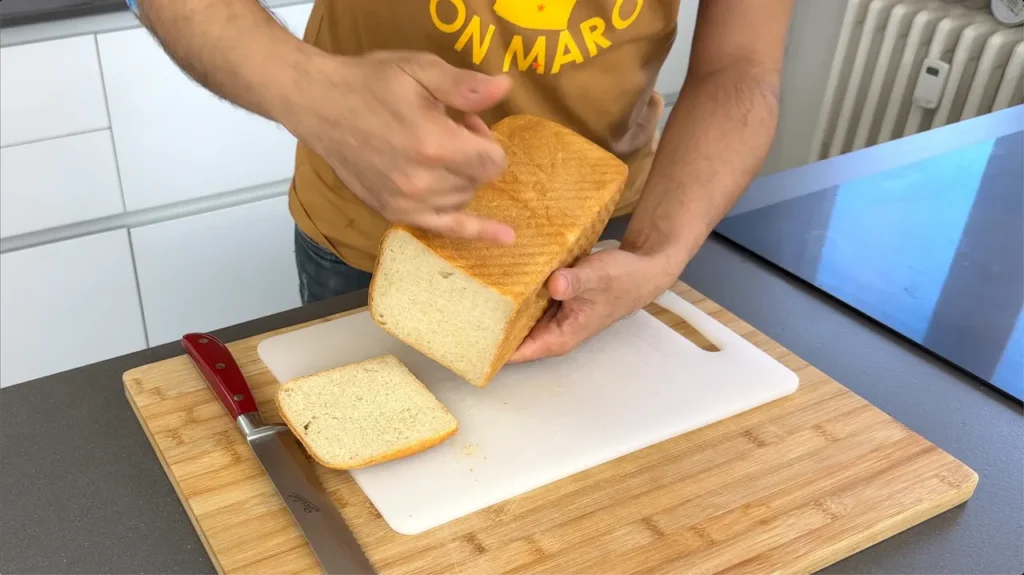 pan de molde listo cortar