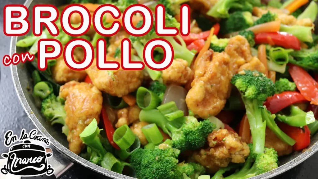 Brocoli con pollo receta peruana
