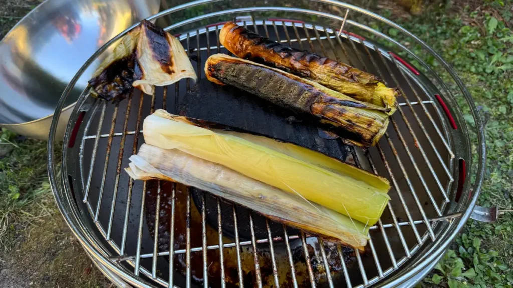 Como hacer puerros asados a la parrilla paso a paso