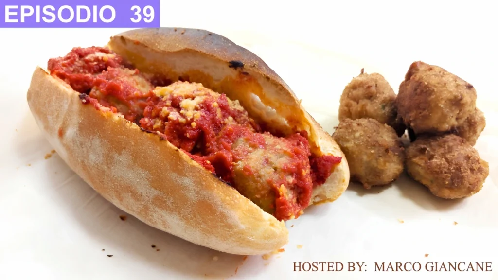 Meatball sandwich sub el bocadillo con albondigas italoamericano