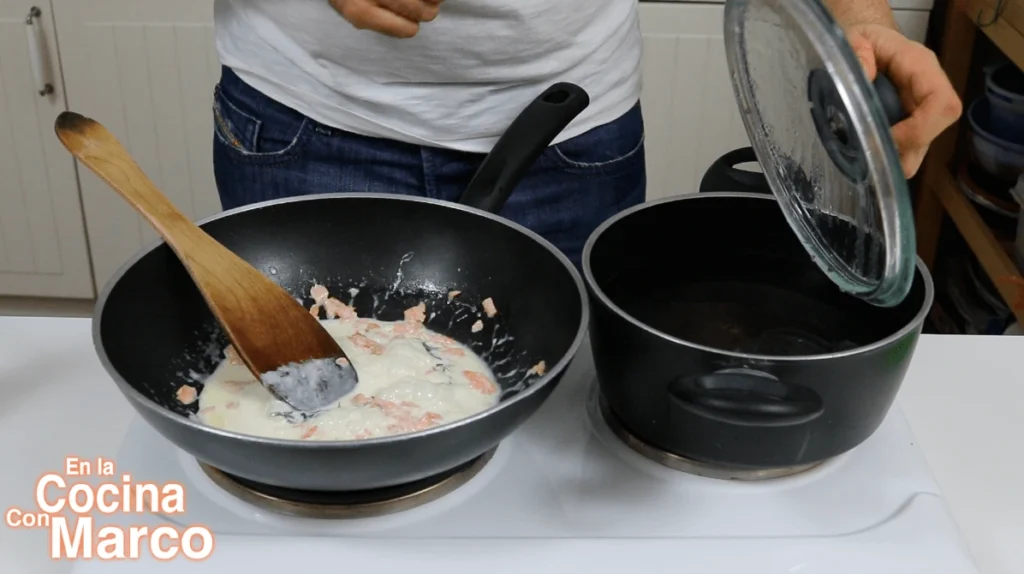 Crema de salmón para pasta