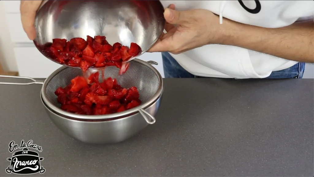 escurrir fresas