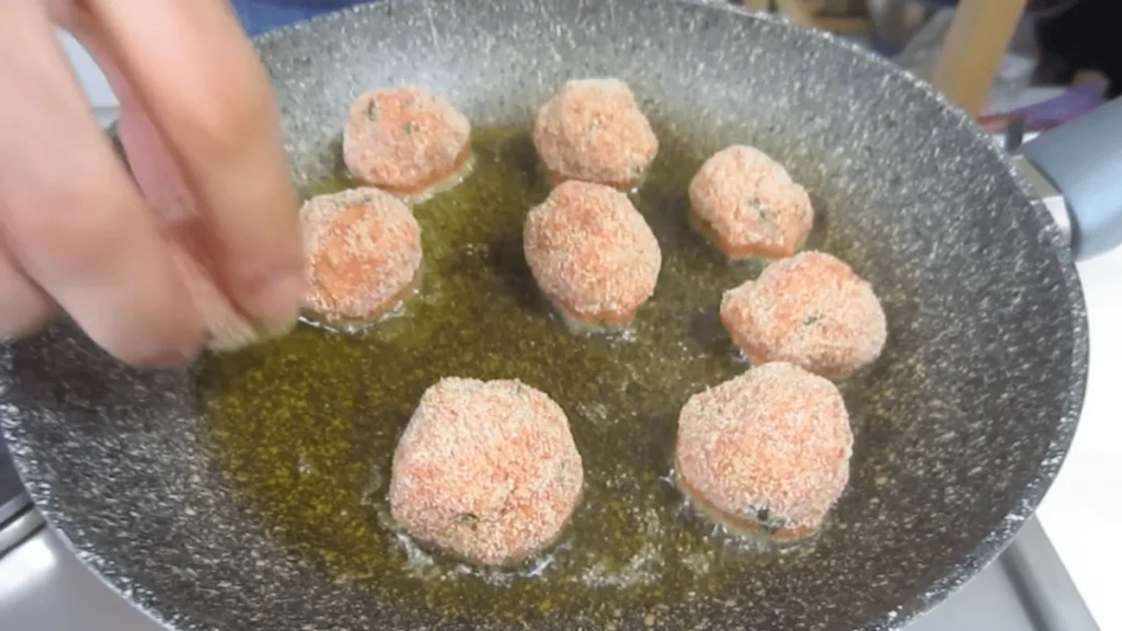 freir albondigas en aceite
