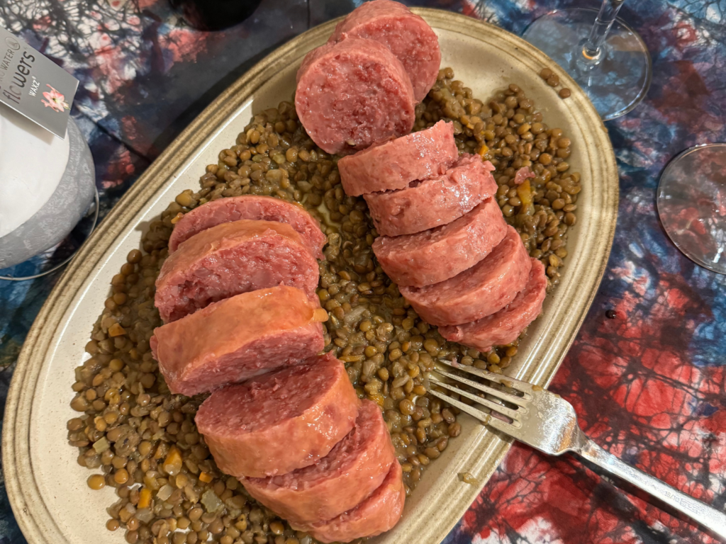 Lenticchie e cotechino la notte di capodanno a casa di zia Antonella
