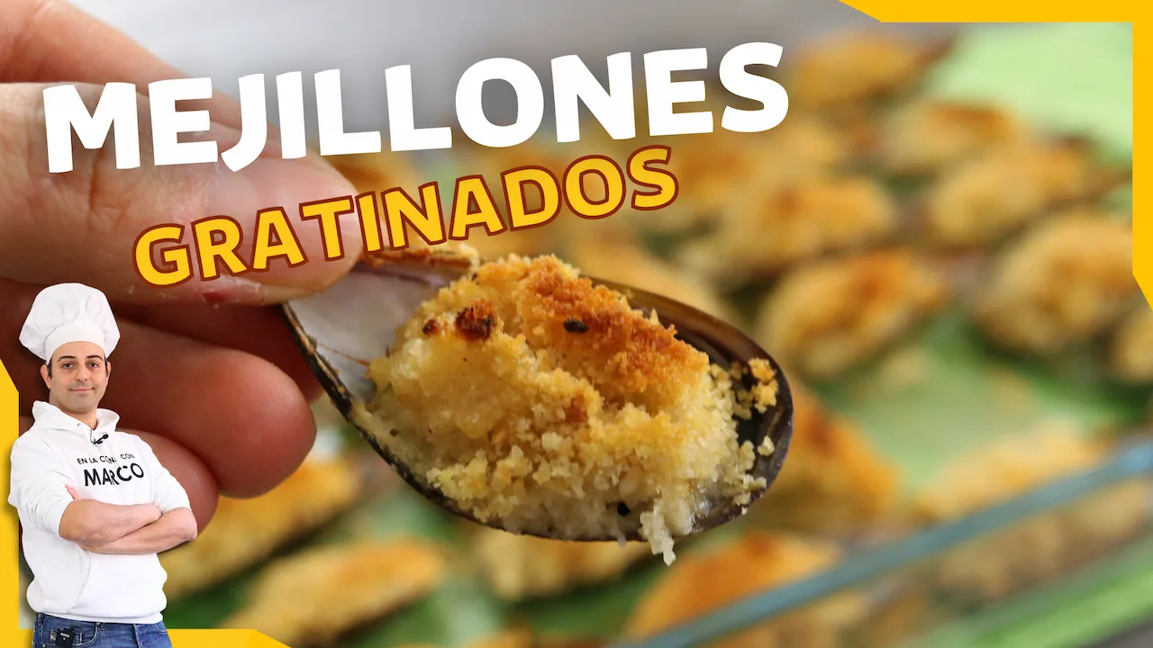 Mejillones gratinados al horno receta italiana