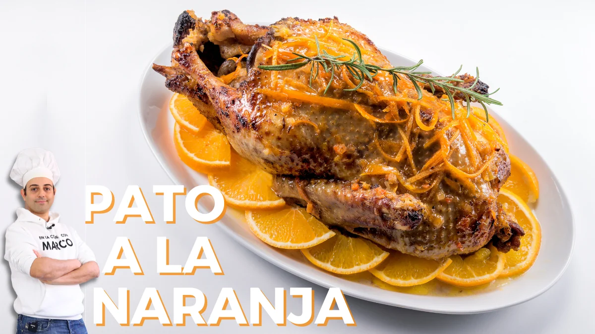 Pato a la naranja al horno receta tradicional