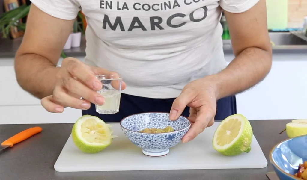 añadir zumo de limón