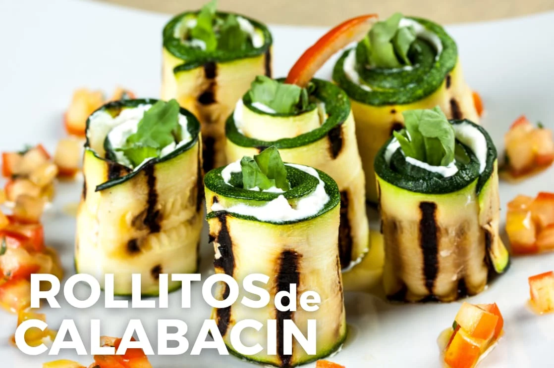 Rollitos de calabacín y salmón fáciles y saludables