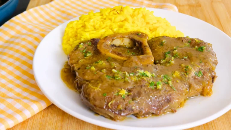Osobuco a la milanesa con risotto de azafrán