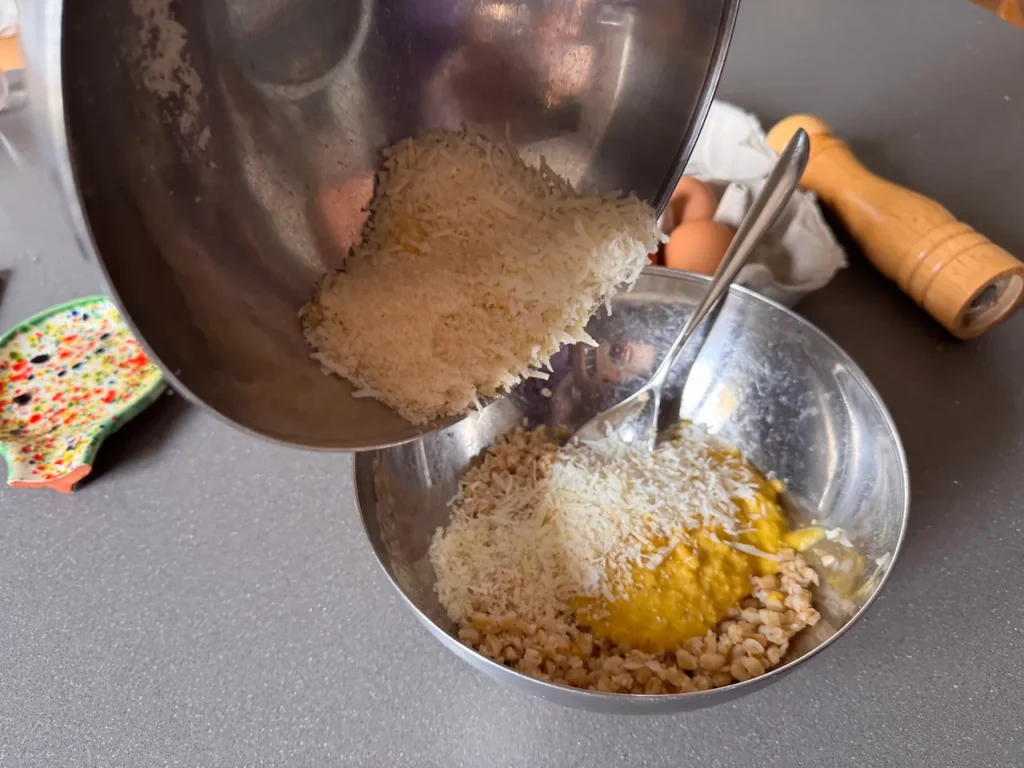 añadir queso a la espelta