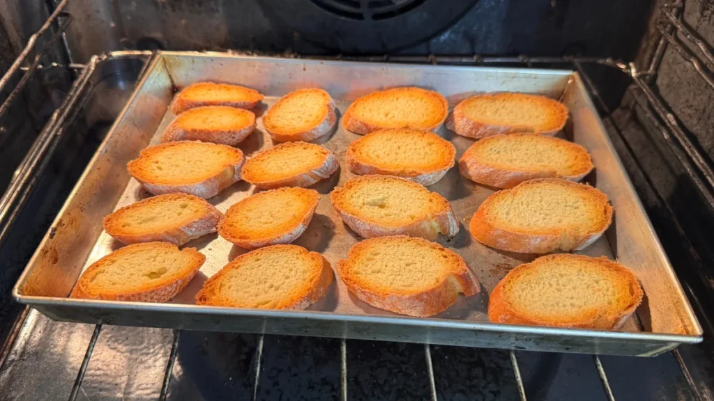 cocinamos crostini de pan tostado