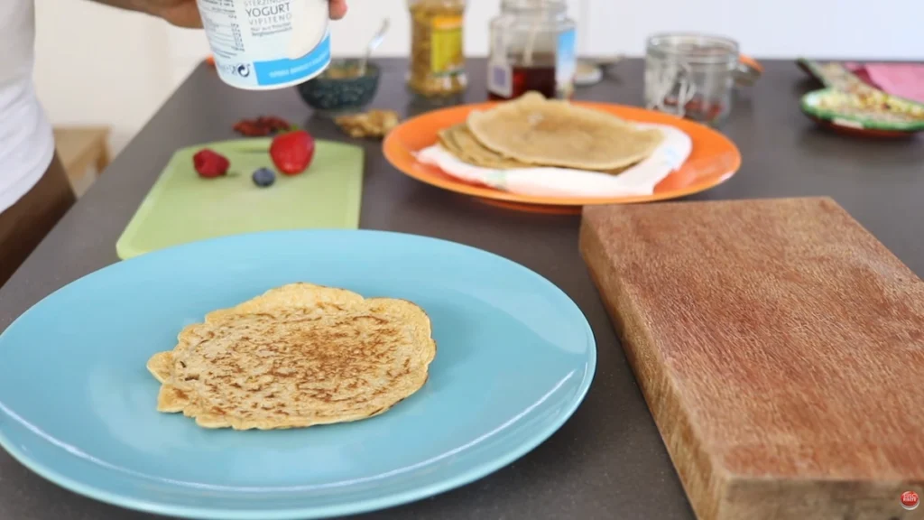 crepes de avena con 2 ingredientes lista